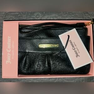 Juicy couture black on black old English font